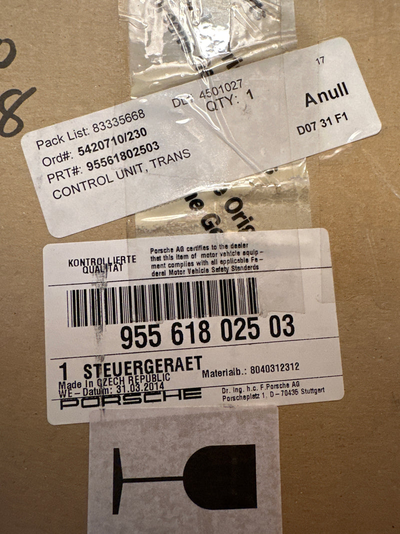 Porsche Transfer Case Control Unit 955 618 025 03 Genuine New Old Stock