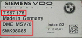 BMW 2006-2007 E60 525i 530i 525Xi 530Xi DME Precision ECU Plug and Play No Programming Needed