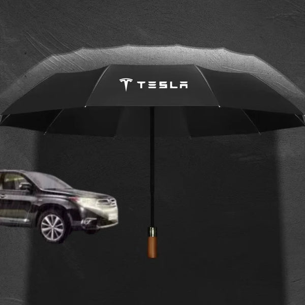 Car Styling Car Portable Folding Umbrella Sunshade Fully-Automatic For Tesla Model 3 Model X Model S Model Y Car Accessory