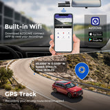 AZDOME M300S Car Recorders 4K+1080P Rear Camera (Free 64G TF) 800MP Lens GPS Wifi Car DVR Voice Control  Dash Cam Night Vision