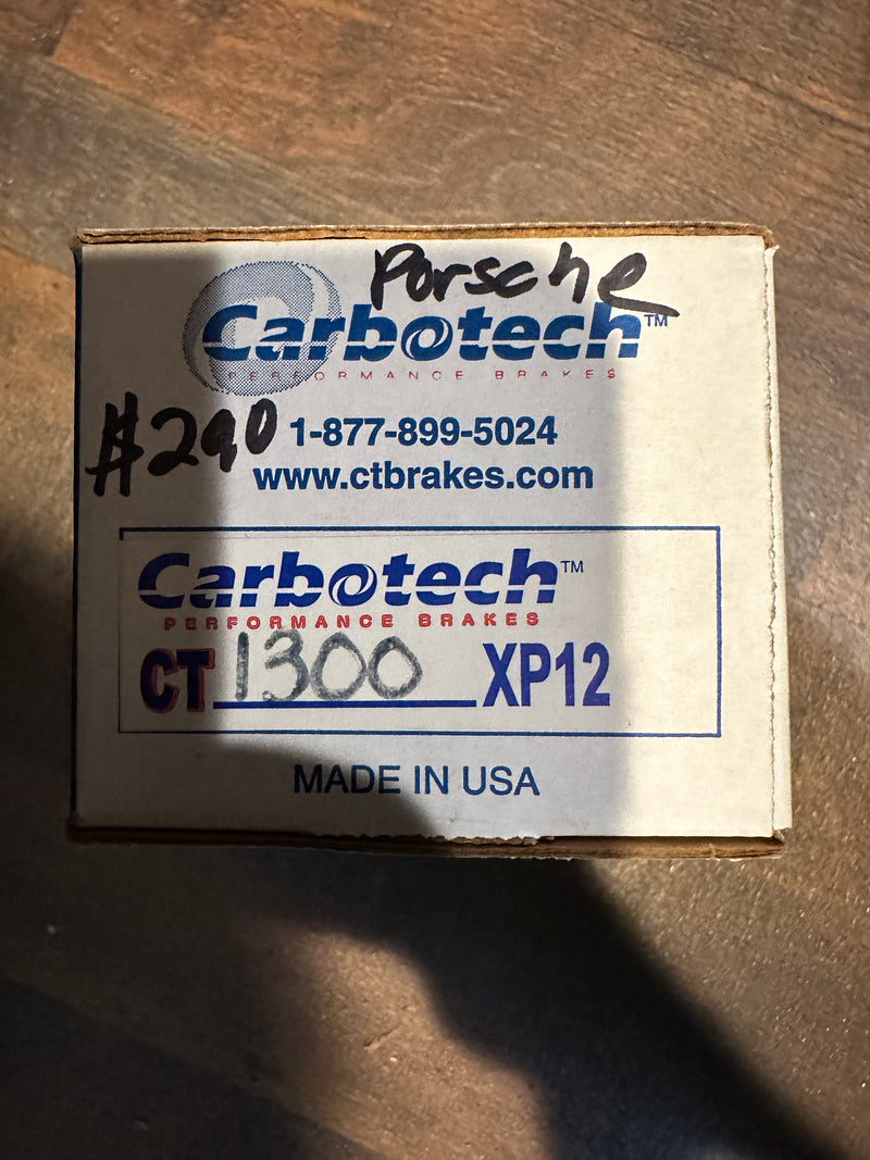 Porsche 991 997 996 Racing Brake Pad Set Carbotech CT1300 XP12