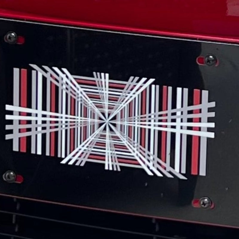 Tesla Plaid Aluminum License Plate Front or Rear - Gloss Black