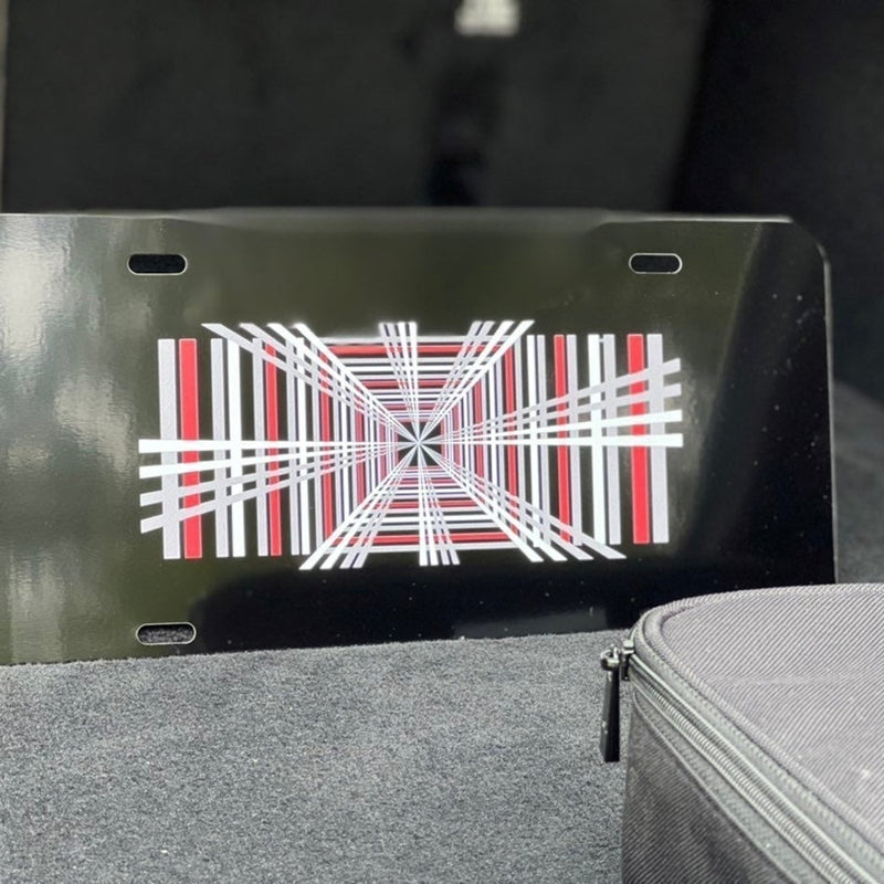 Tesla Plaid Aluminum License Plate Front or Rear - Gloss Black