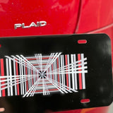 Tesla Plaid Aluminum License Plate Front or Rear - Gloss Black