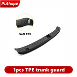 Futhope Trunk Sill Plate Cover TPE Rubber Protector for Tesla Model Y 2021-2023 Threshold Bumper Guards Anti-dirty Pad