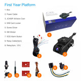 Jimi JC400P 4G Car Camera With Live Stream1080P Dual Cameras GPS Tracking Wifi Hotspot Multiple Alarms DVR Dash Cam Free APP Web