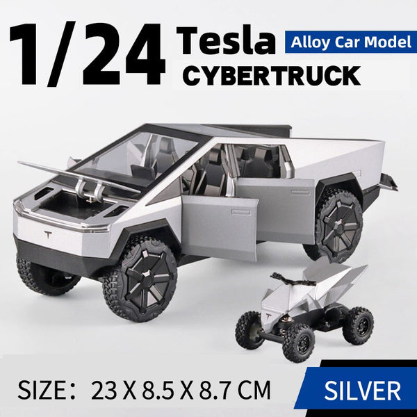 1:24 Scale Tesla Model Y Roadster Alloy Model Car Metal Diecast Vehicle Toy Models Collection Simulation Sound Light Toy For Kid