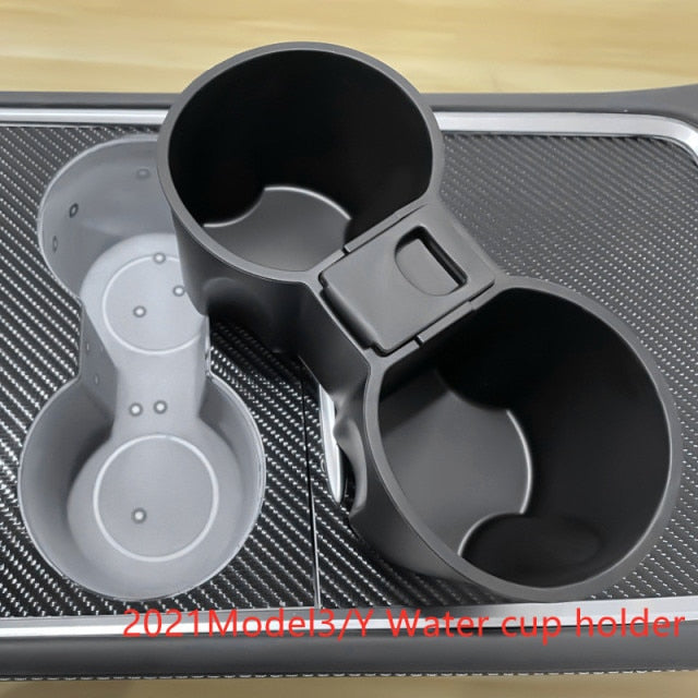 Cup Holder Stabilizer Insert For Tesla Model 3 and Model Y - A MUST Have